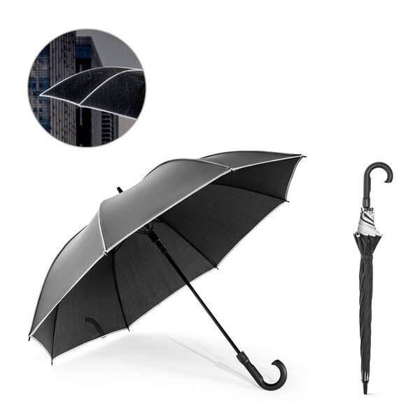 27" umbrella in windproof recycled polyester (100% rPET) pongee 190T